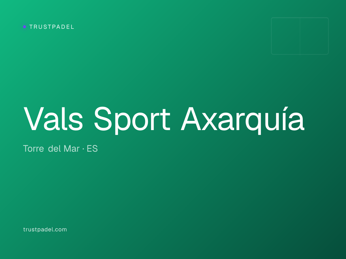 Vals Sport Axarquía padel club