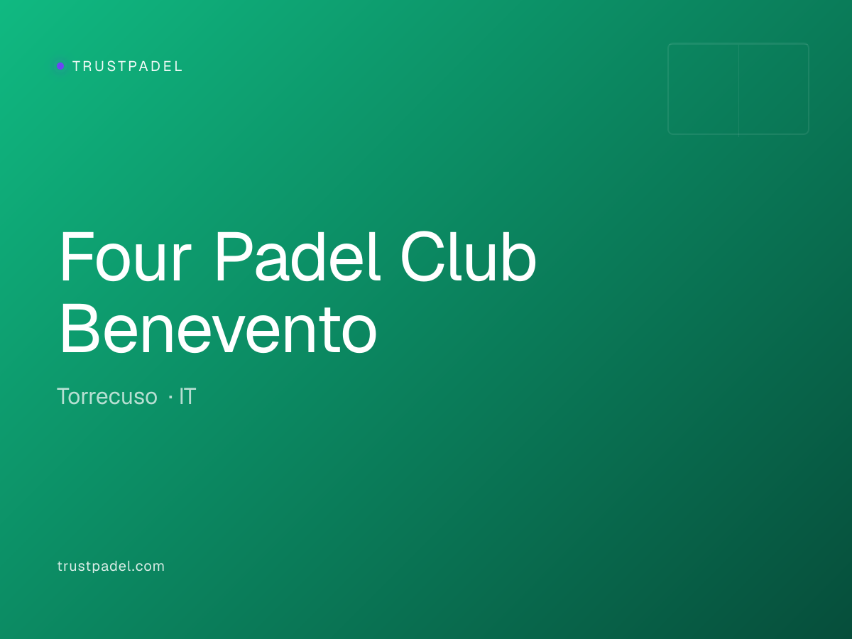 Four Padel Club Benevento padel club