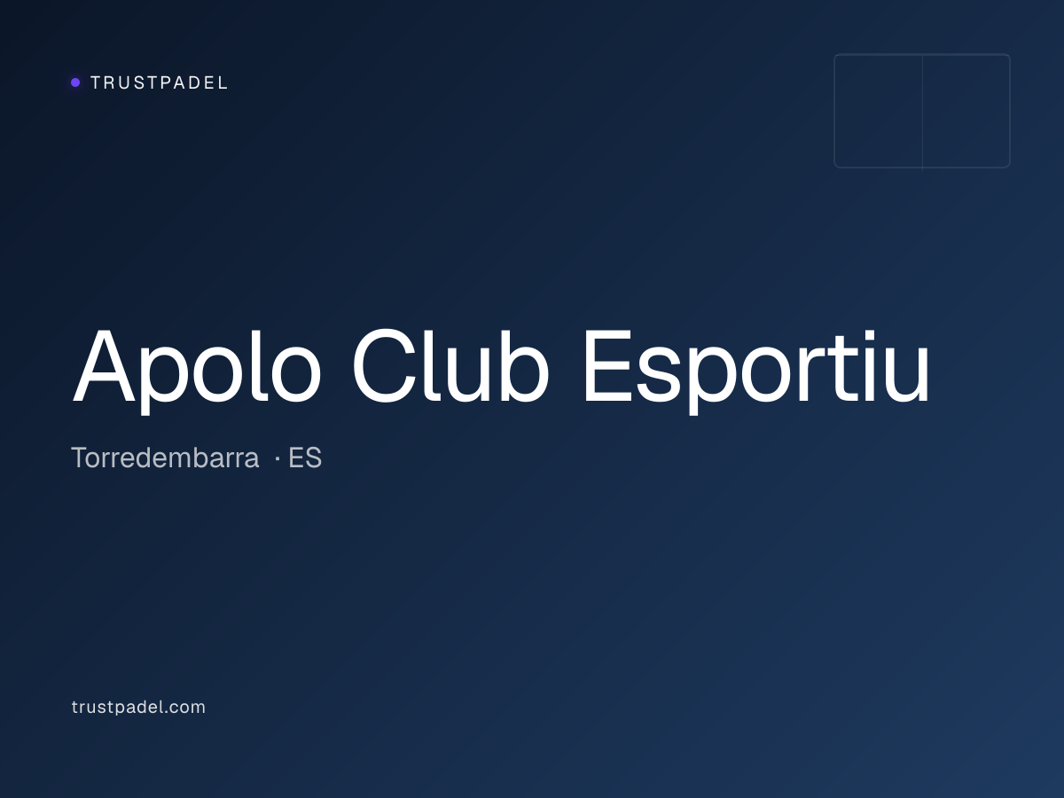 Apolo Club Esportiu padel club