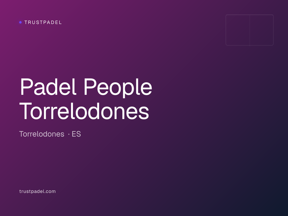Padel People Torrelodones padel club