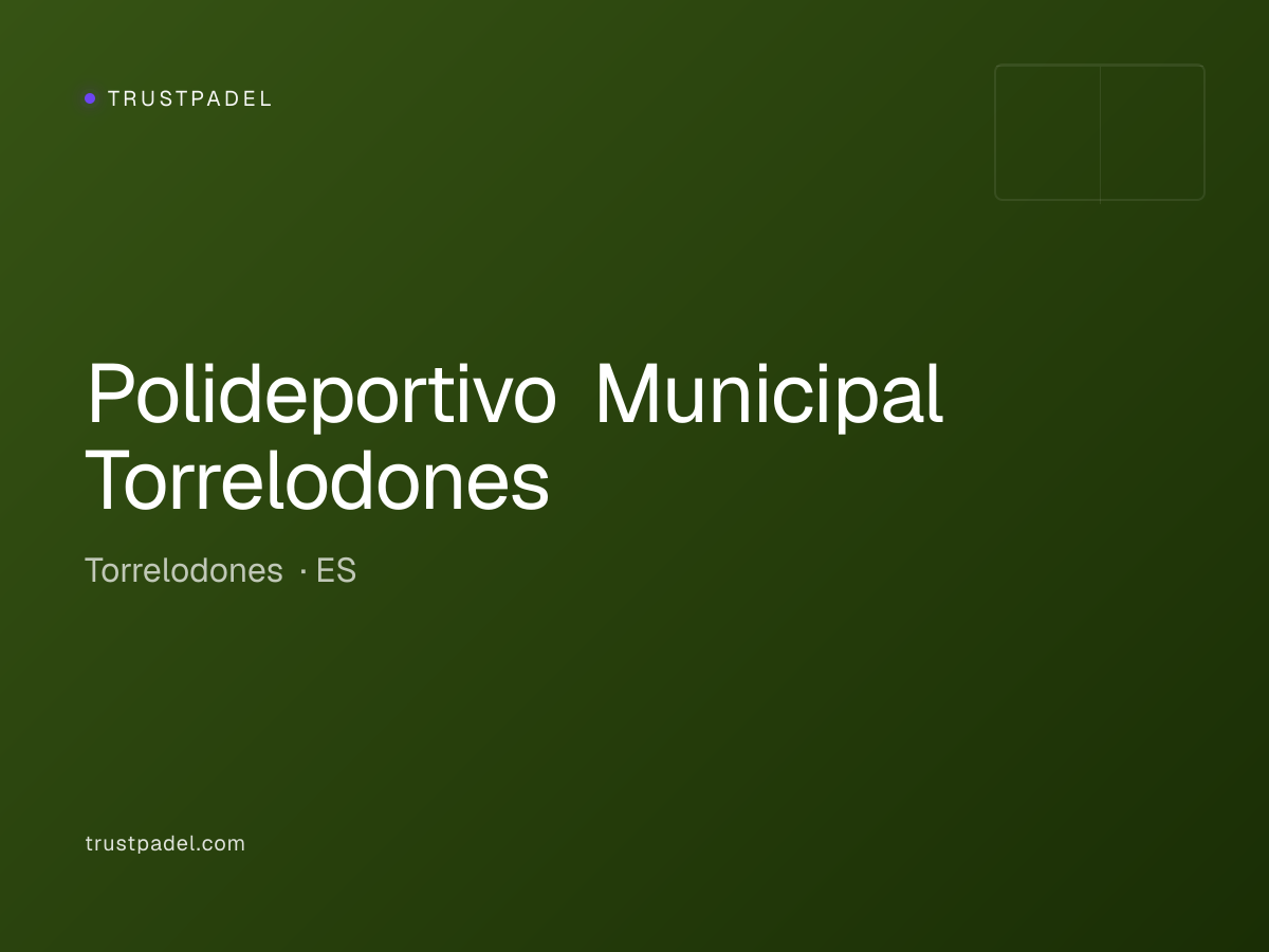Polideportivo Municipal Torrelodones padel club
