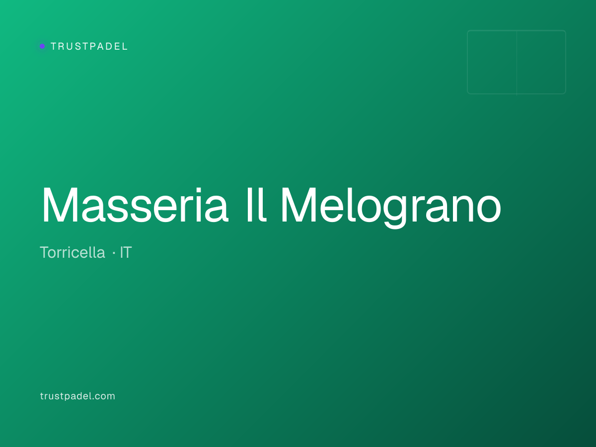 Masseria Il Melograno padel club