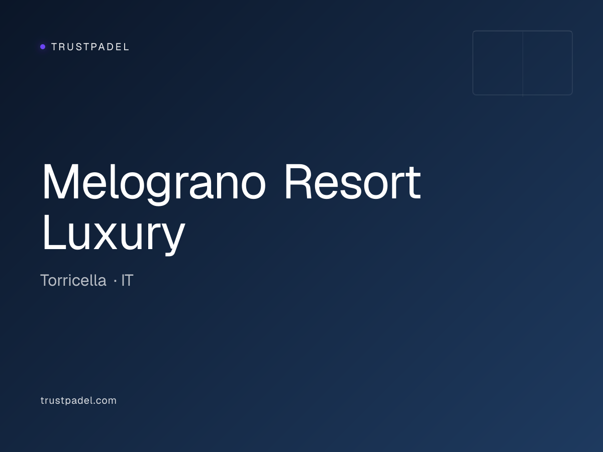 Melograno Resort Luxury padel club