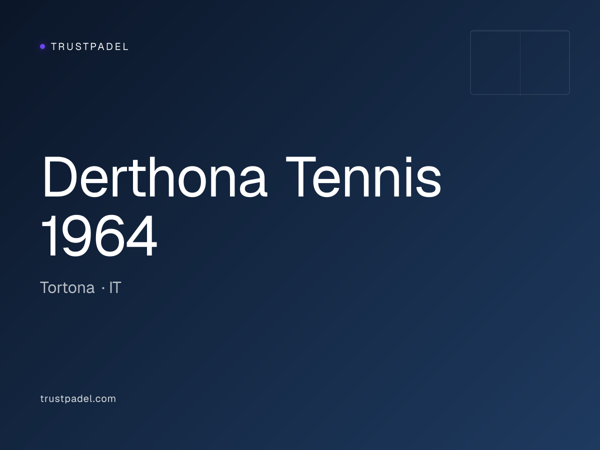Derthona Tennis 1964 padel club