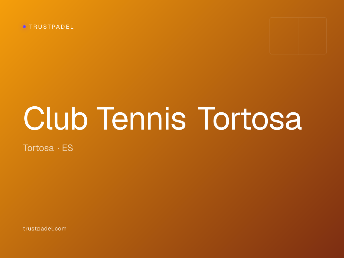 Club Tennis Tortosa padel club
