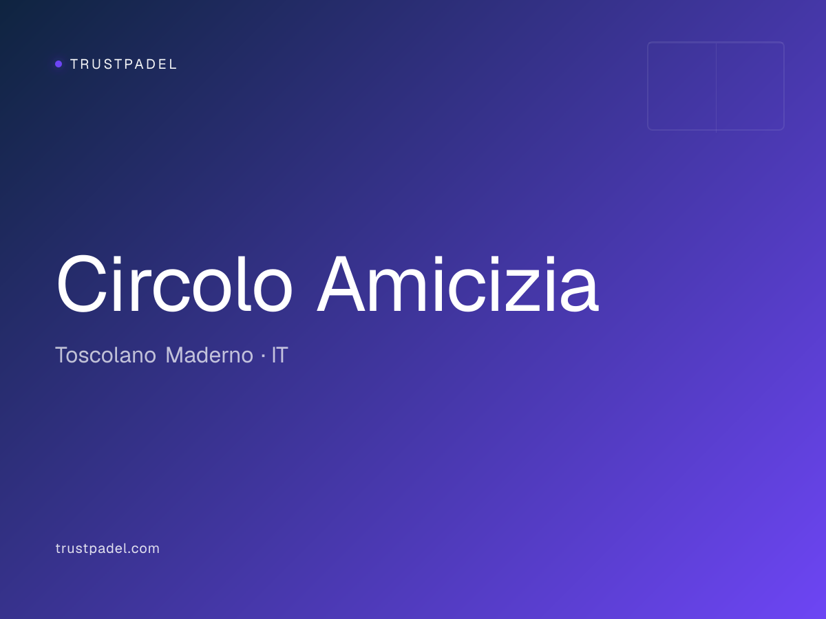 Circolo Amicizia padel club