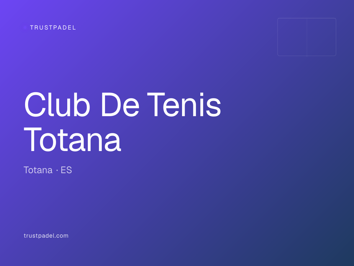 Club De Tenis Totana padel club