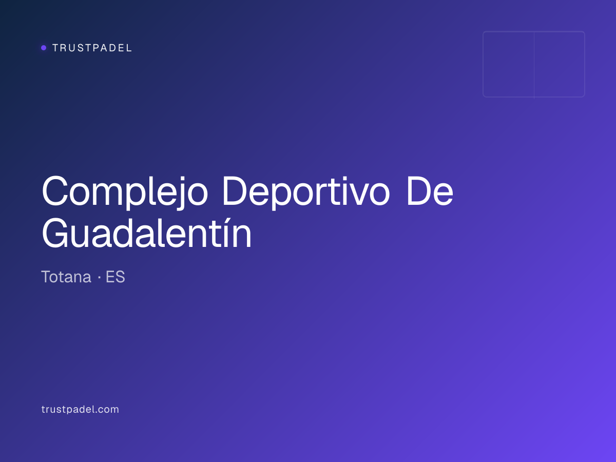Complejo Deportivo De Guadalentín padel club