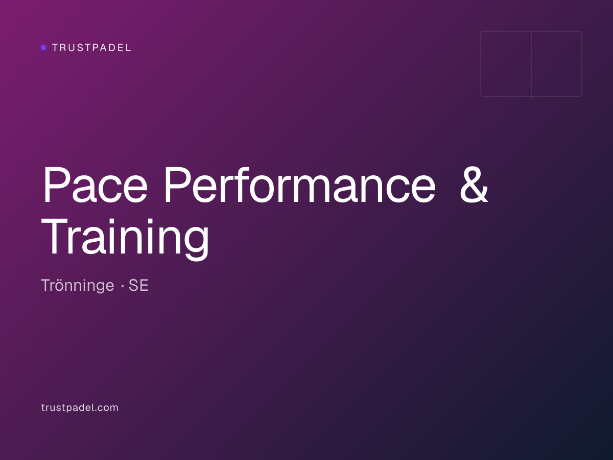 Pace Performance & Training padel club