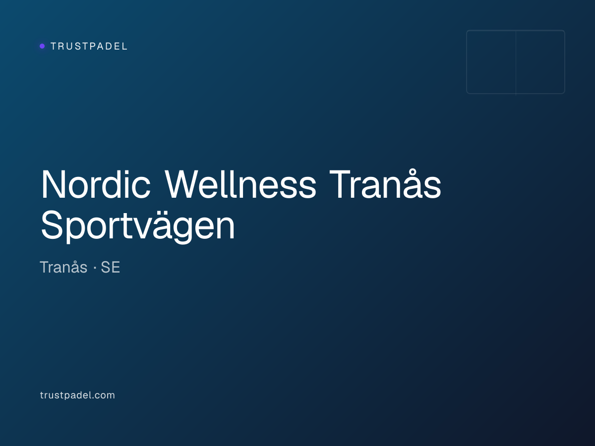 Nordic Wellness Tranås Sportvägen padel club