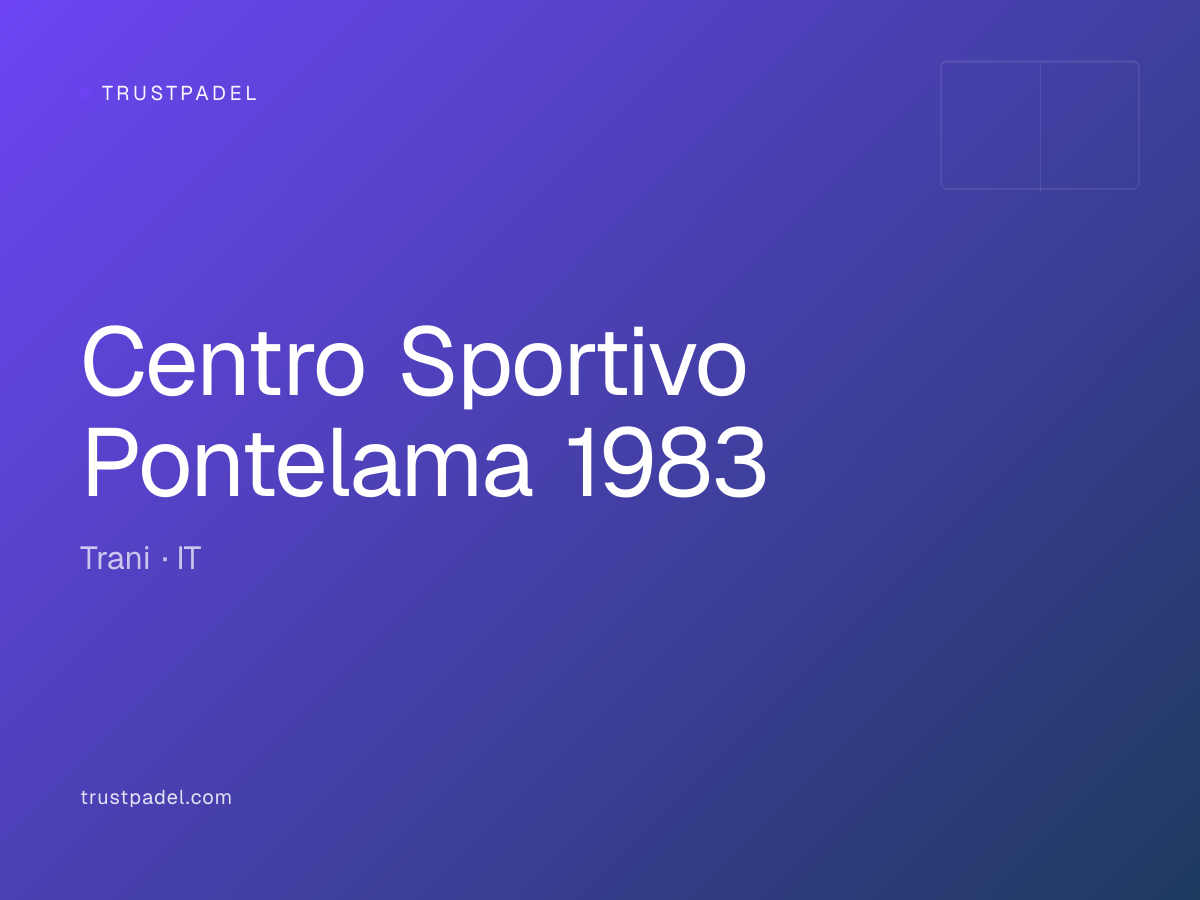Centro Sportivo Pontelama 1983 padel club