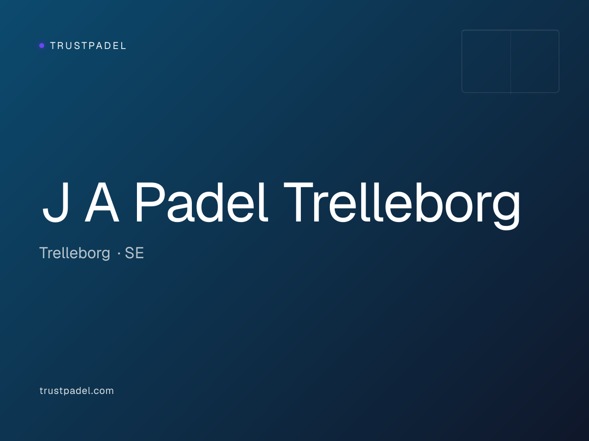 J A Padel Trelleborg padel club