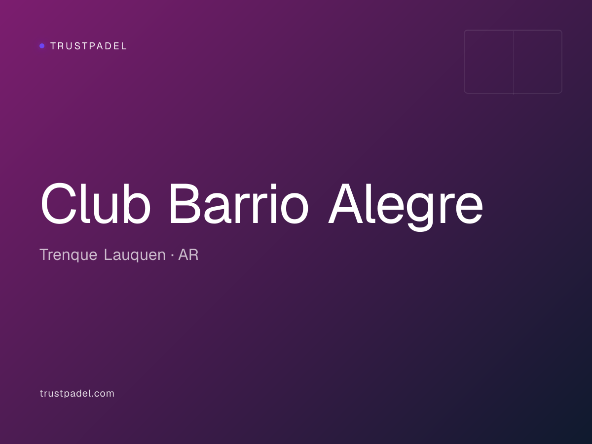 Club Barrio Alegre padel club