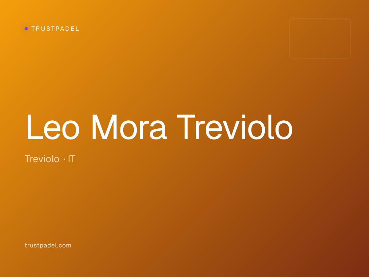 Leo Mora Treviolo padel club