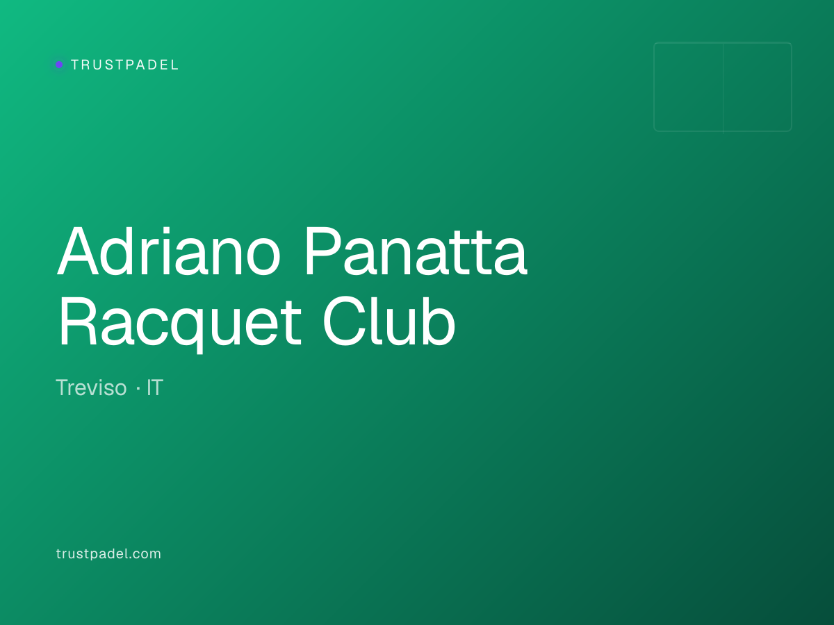 Adriano Panatta Racquet Club padel club