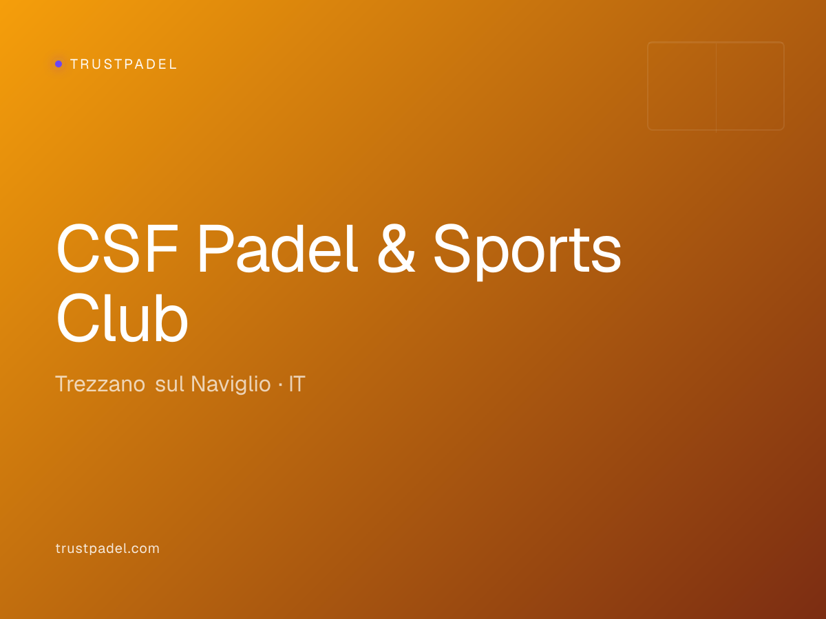 CSF Padel & Sports Club padel club