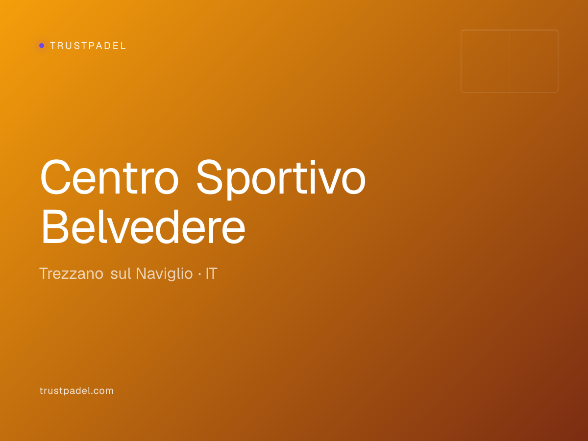 Centro Sportivo Belvedere padel club