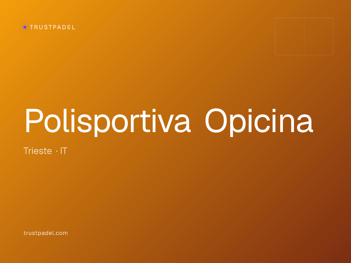 Polisportiva Opicina padel club