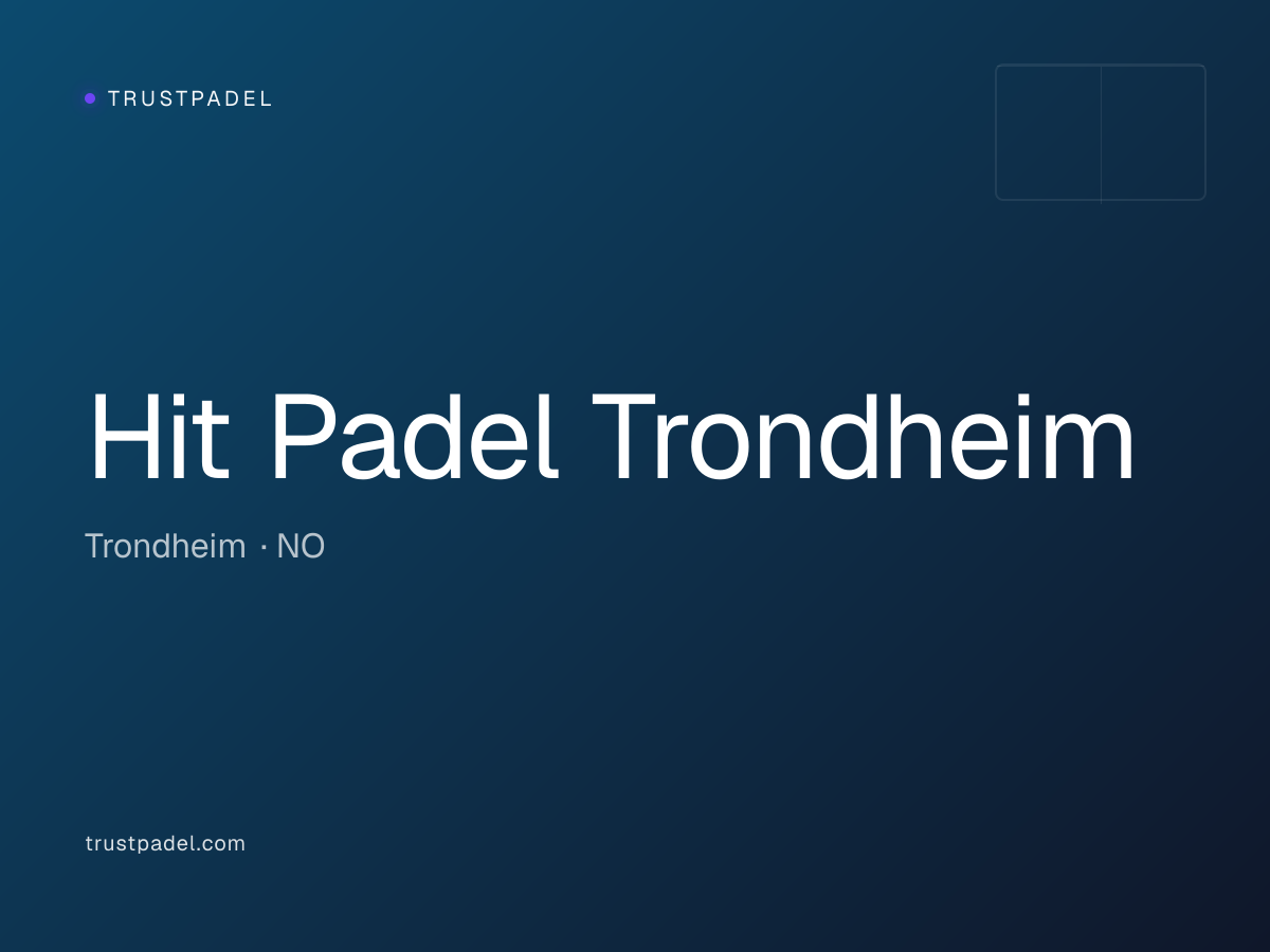 Hit Padel Trondheim padel club