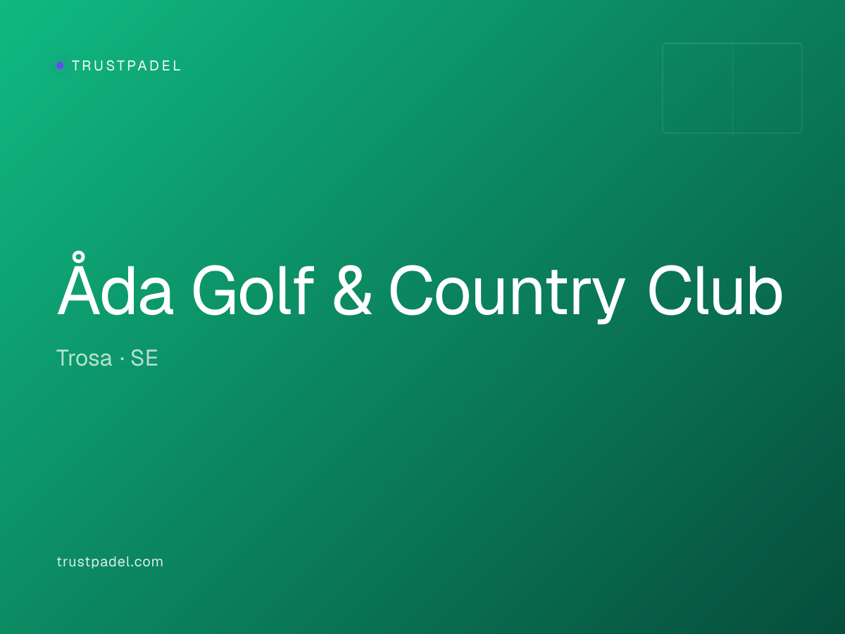 Åda Golf & Country Club padel club