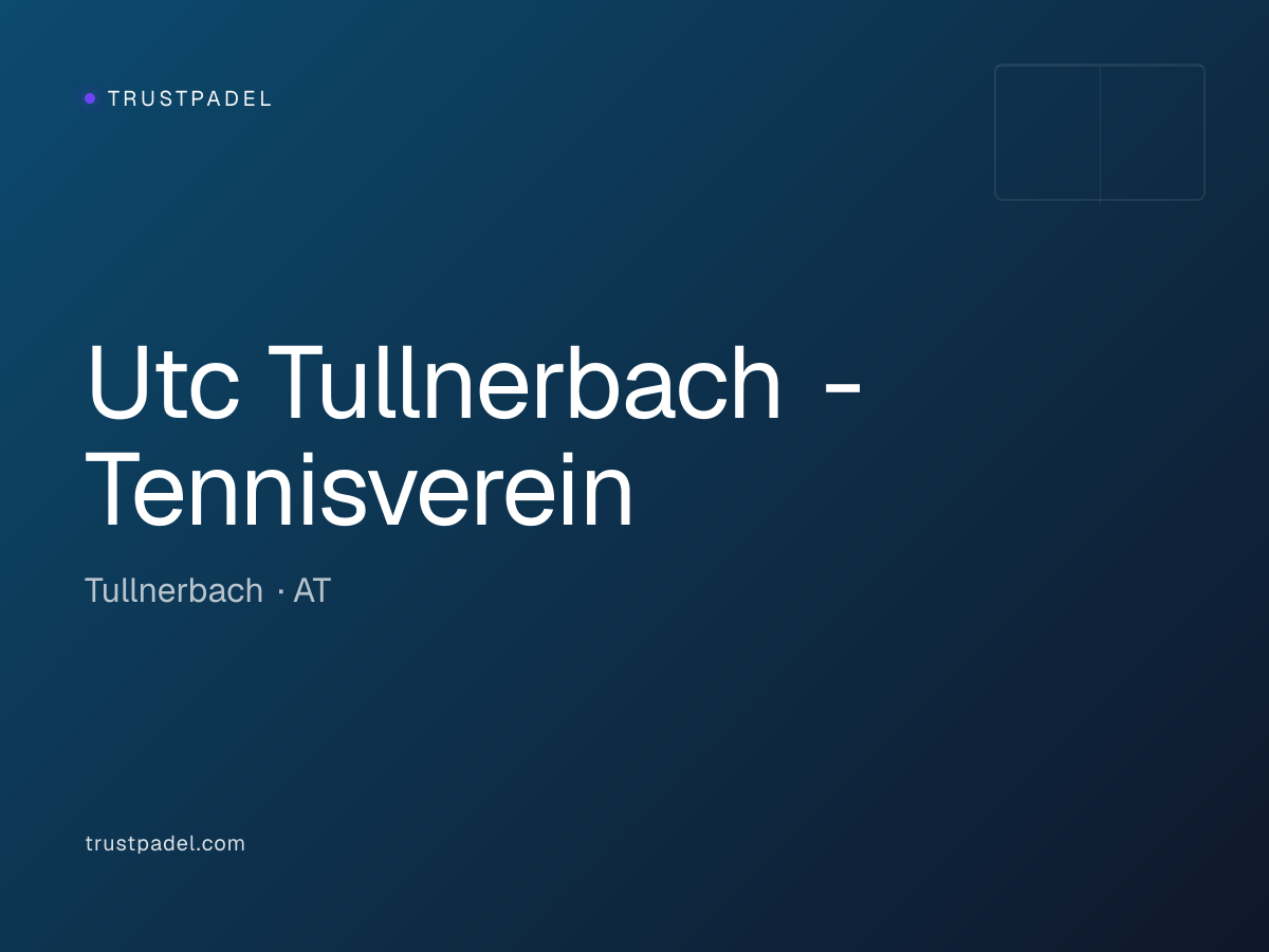 Utc Tullnerbach - Tennisverein padel club
