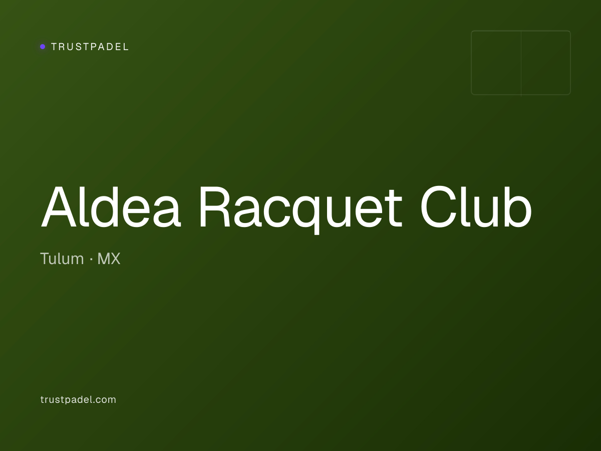 Aldea Racquet Club padel club