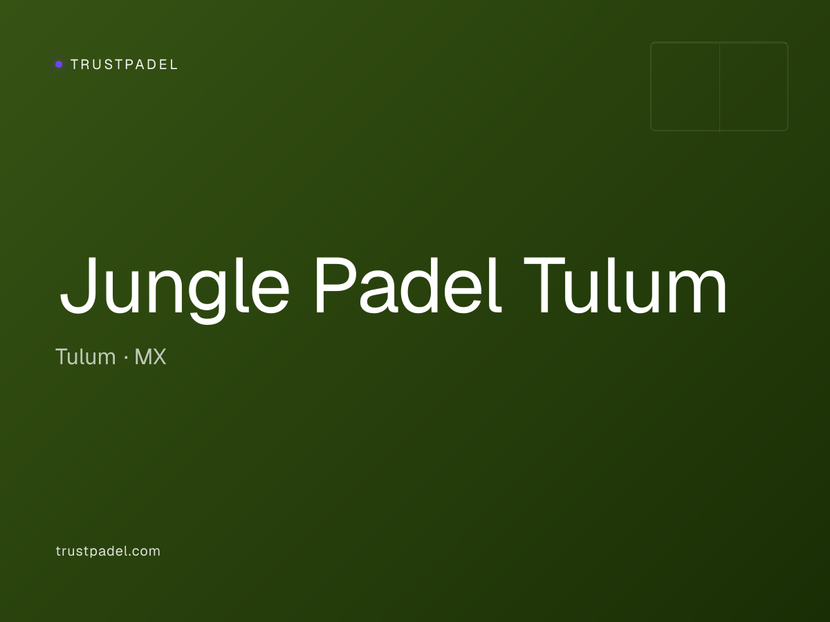 Jungle Padel Tulum padel club