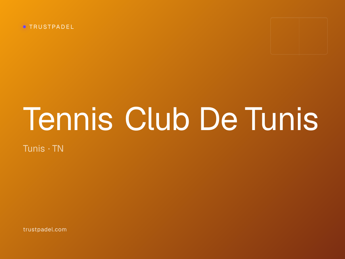 Tennis Club De Tunis padel club