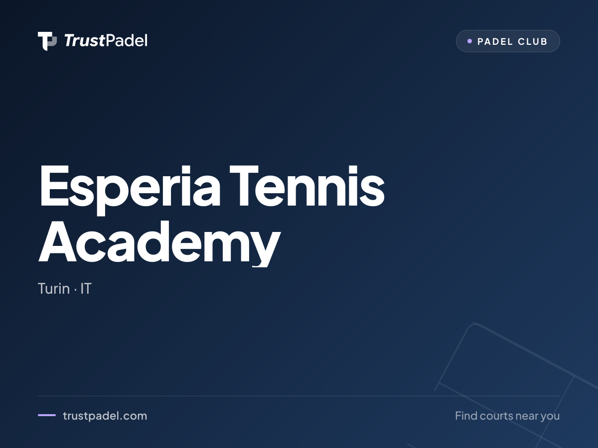 Esperia Tennis Academy padel club