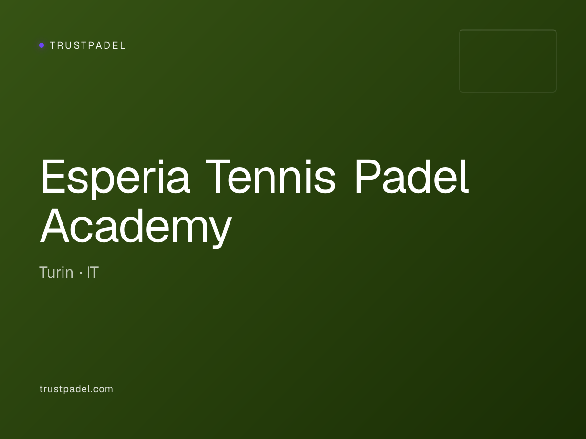 Esperia Tennis Padel Academy padel club