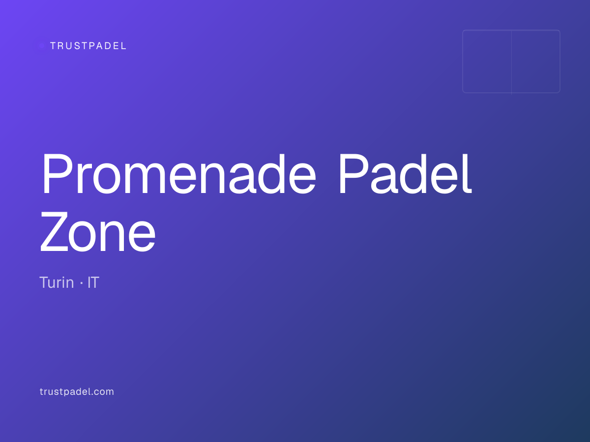 Promenade Padel Zone padel club