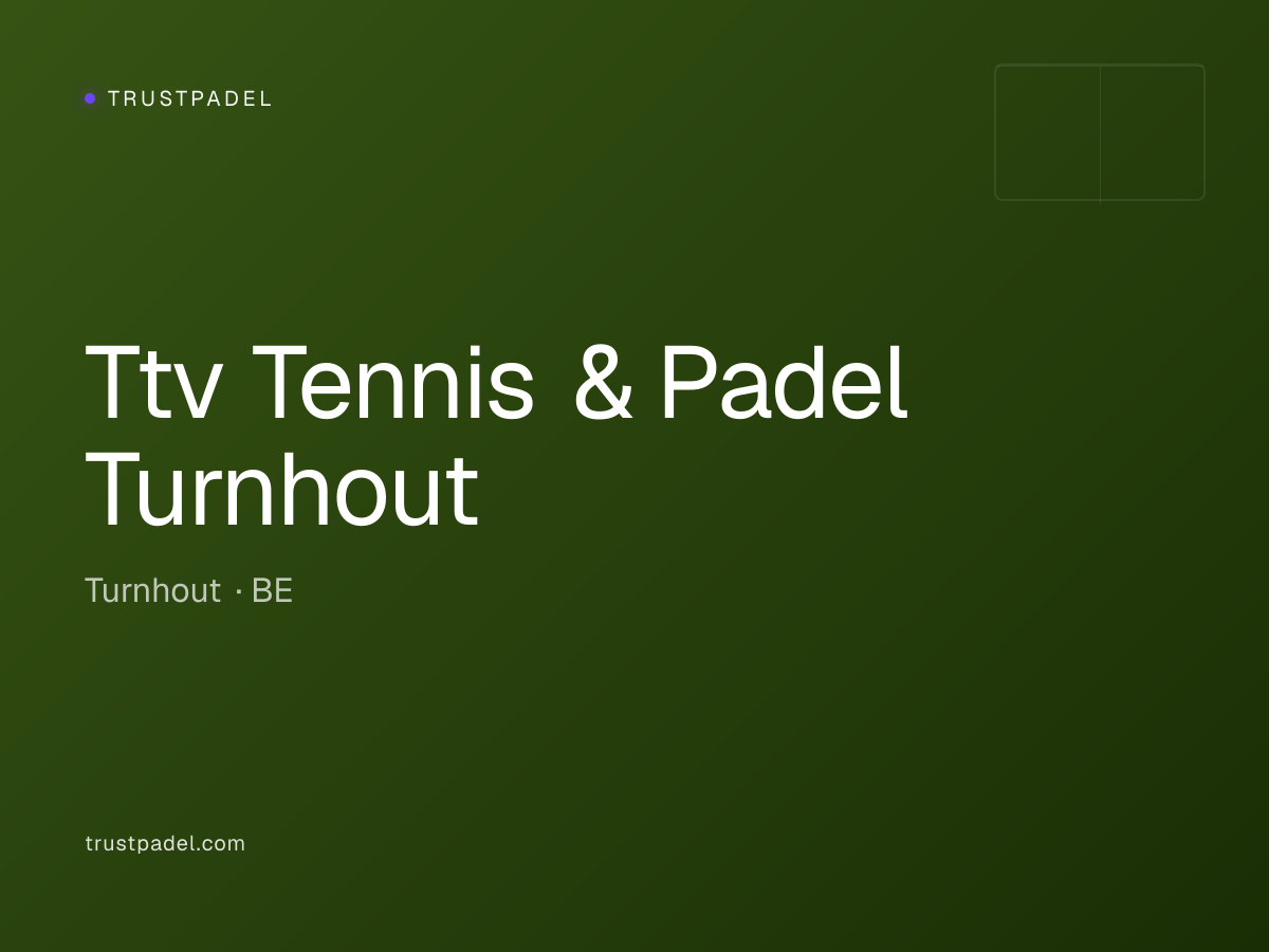 Ttv Tennis & Padel Turnhout padel club