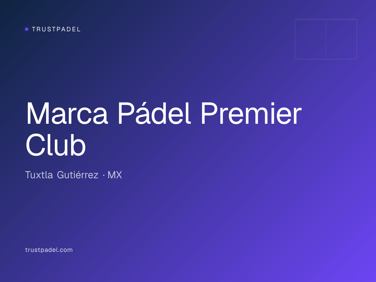 Marca Pádel Premier Club padel club