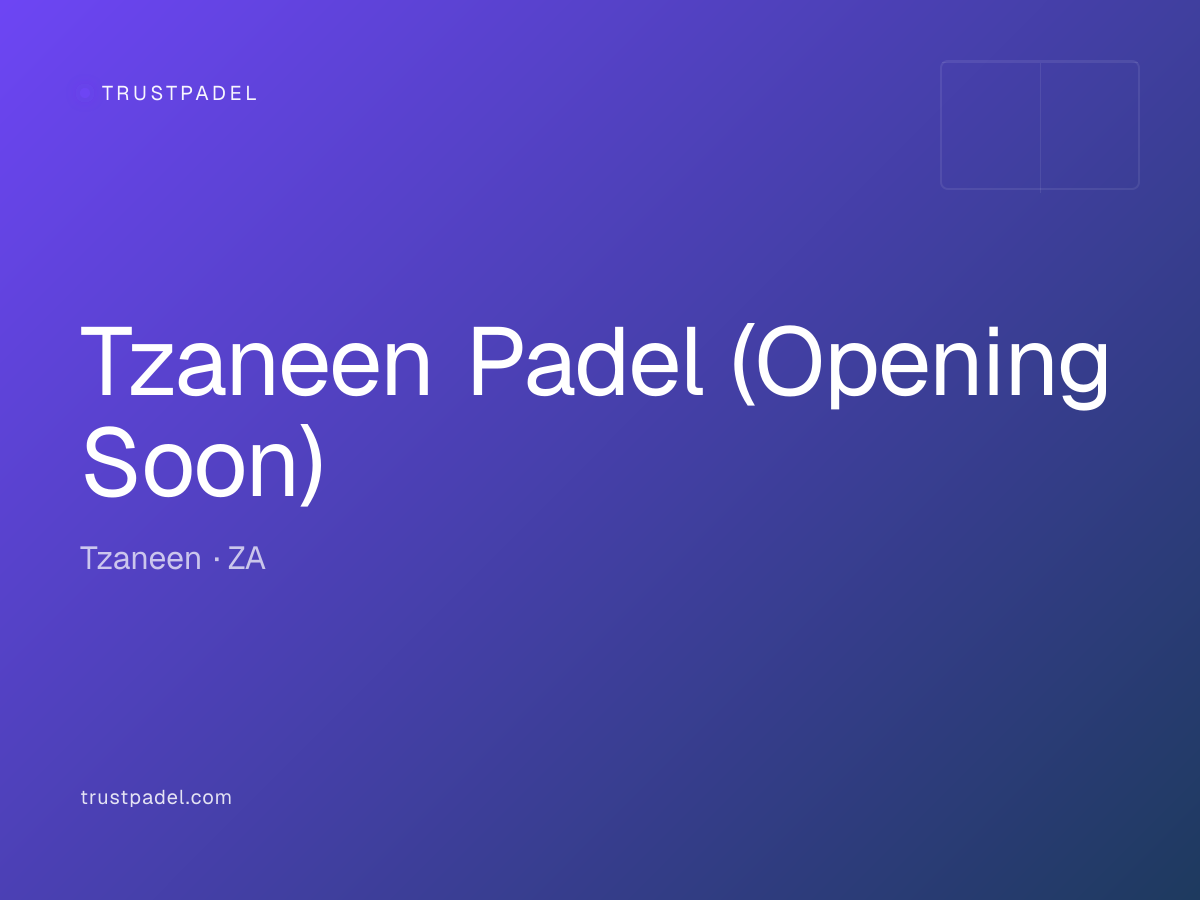 Tzaneen Padel (Opening Soon) padel club
