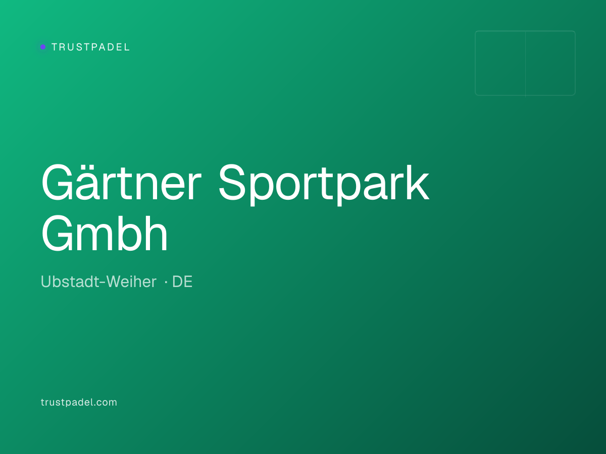 Gärtner Sportpark Gmbh padel club
