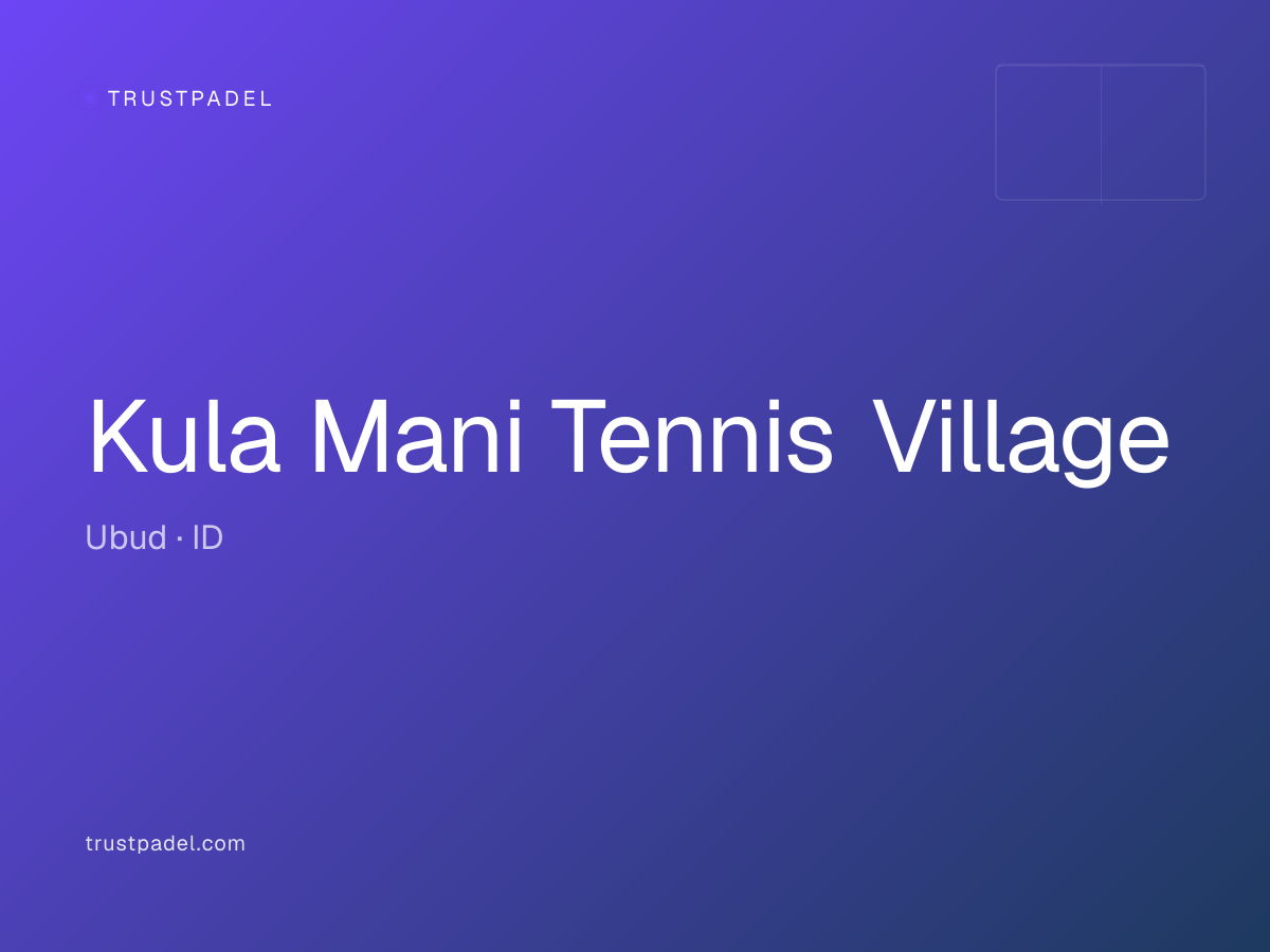 Kula Mani Tennis Village padel club