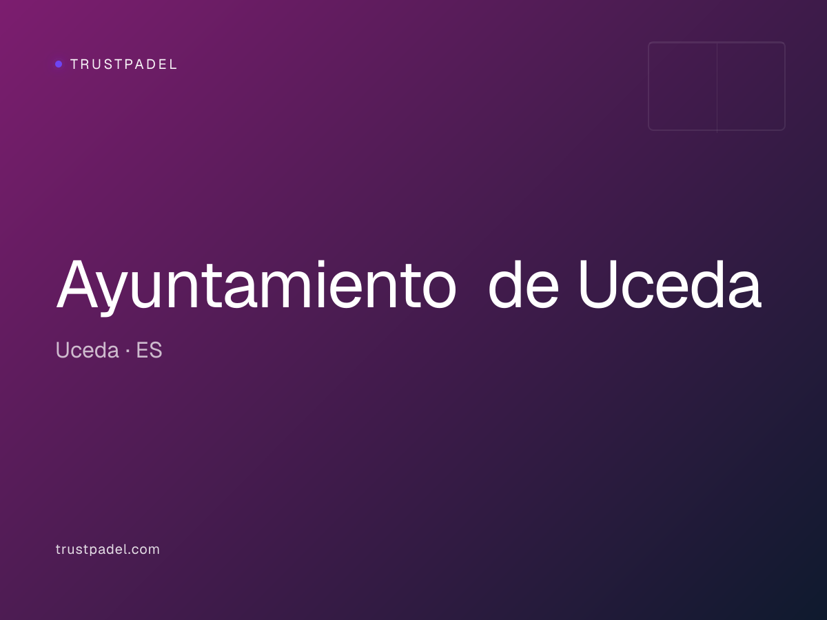Ayuntamiento de Uceda padel club