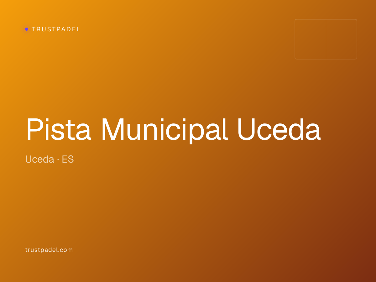 Pista Municipal Uceda padel club