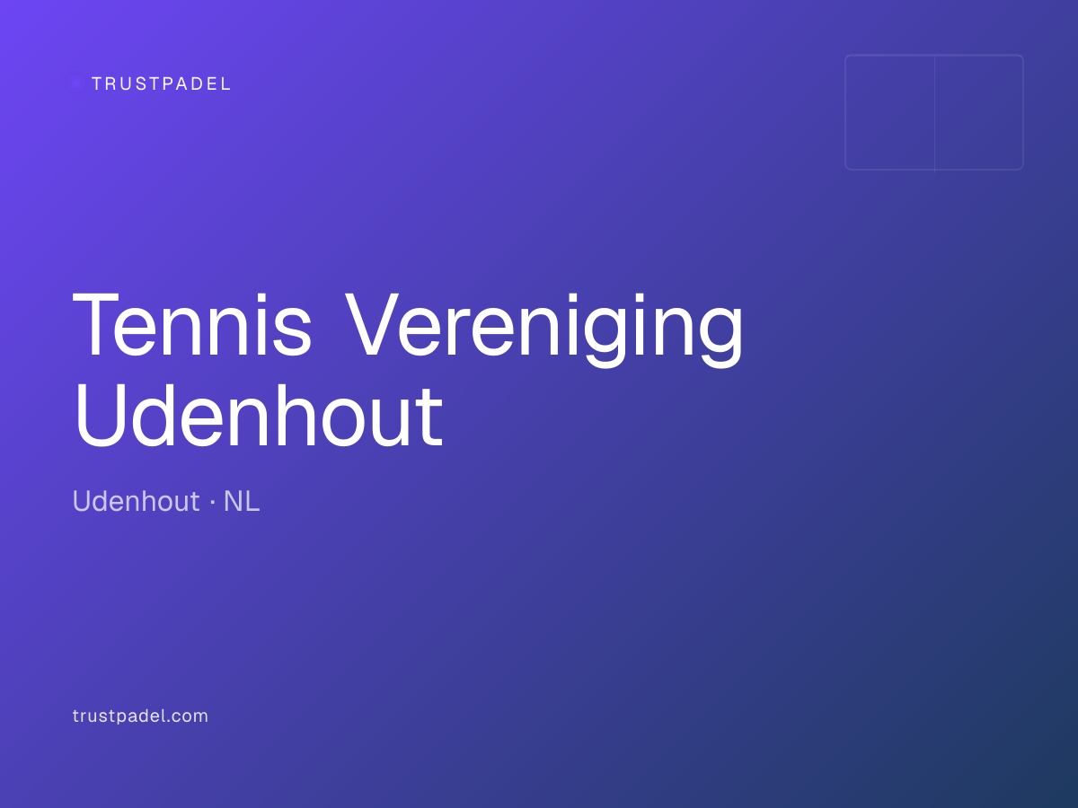 Tennis Vereniging Udenhout padel club