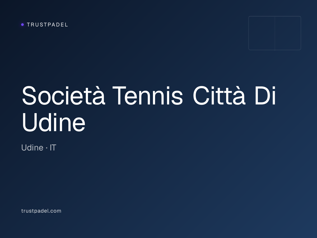 Società Tennis Città Di Udine padel club