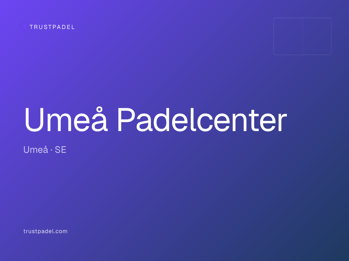 Umeå Padelcenter padel club