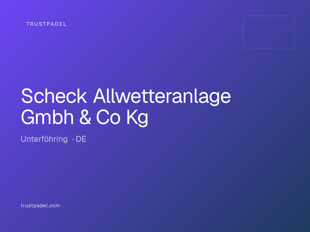Scheck Allwetteranlage Gmbh & Co Kg padel club
