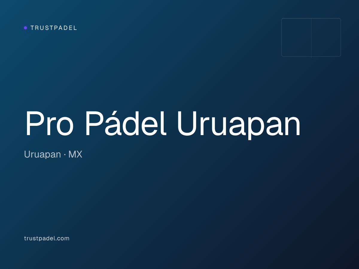 Pro Pádel Uruapan padel club