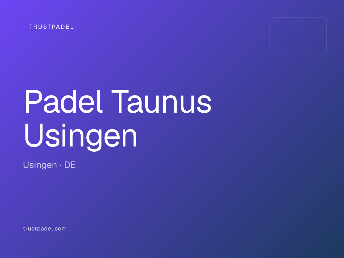 Padel Taunus Usingen padel club