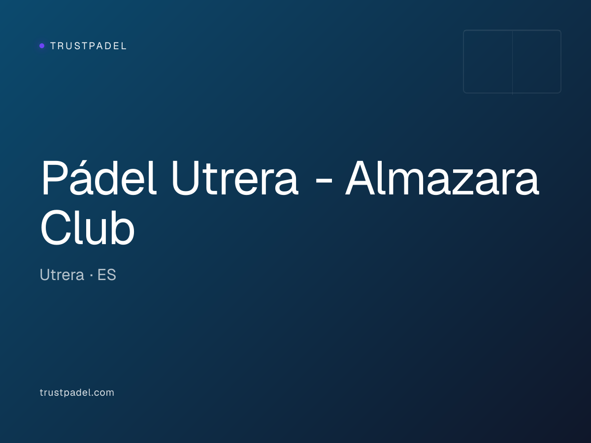 Pádel Utrera - Almazara Club padel club