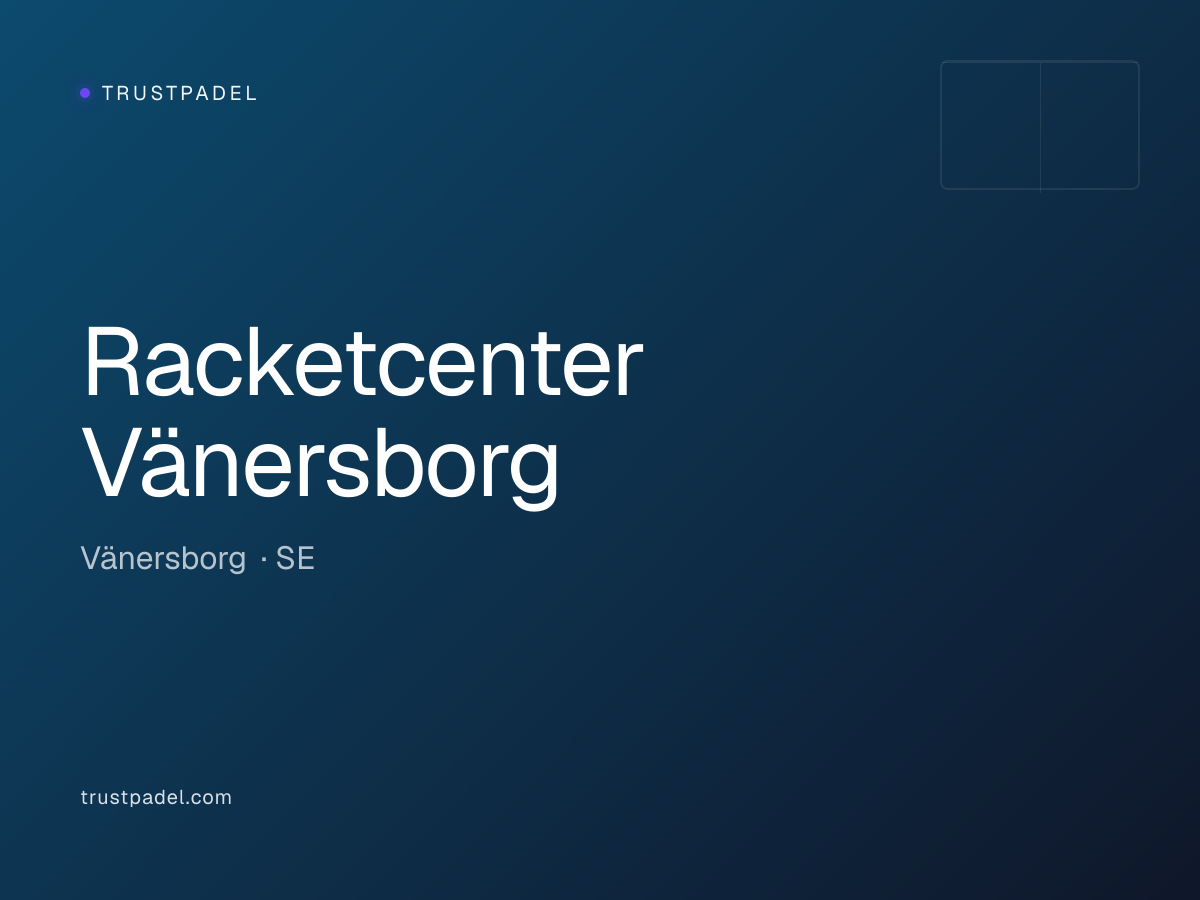Racketcenter Vänersborg padel club
