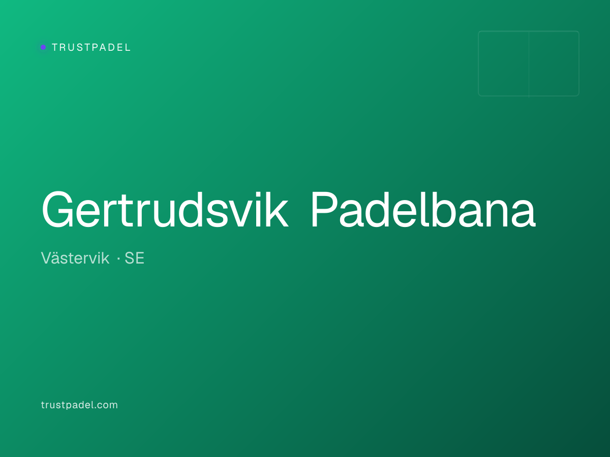 Gertrudsvik Padelbana padel club