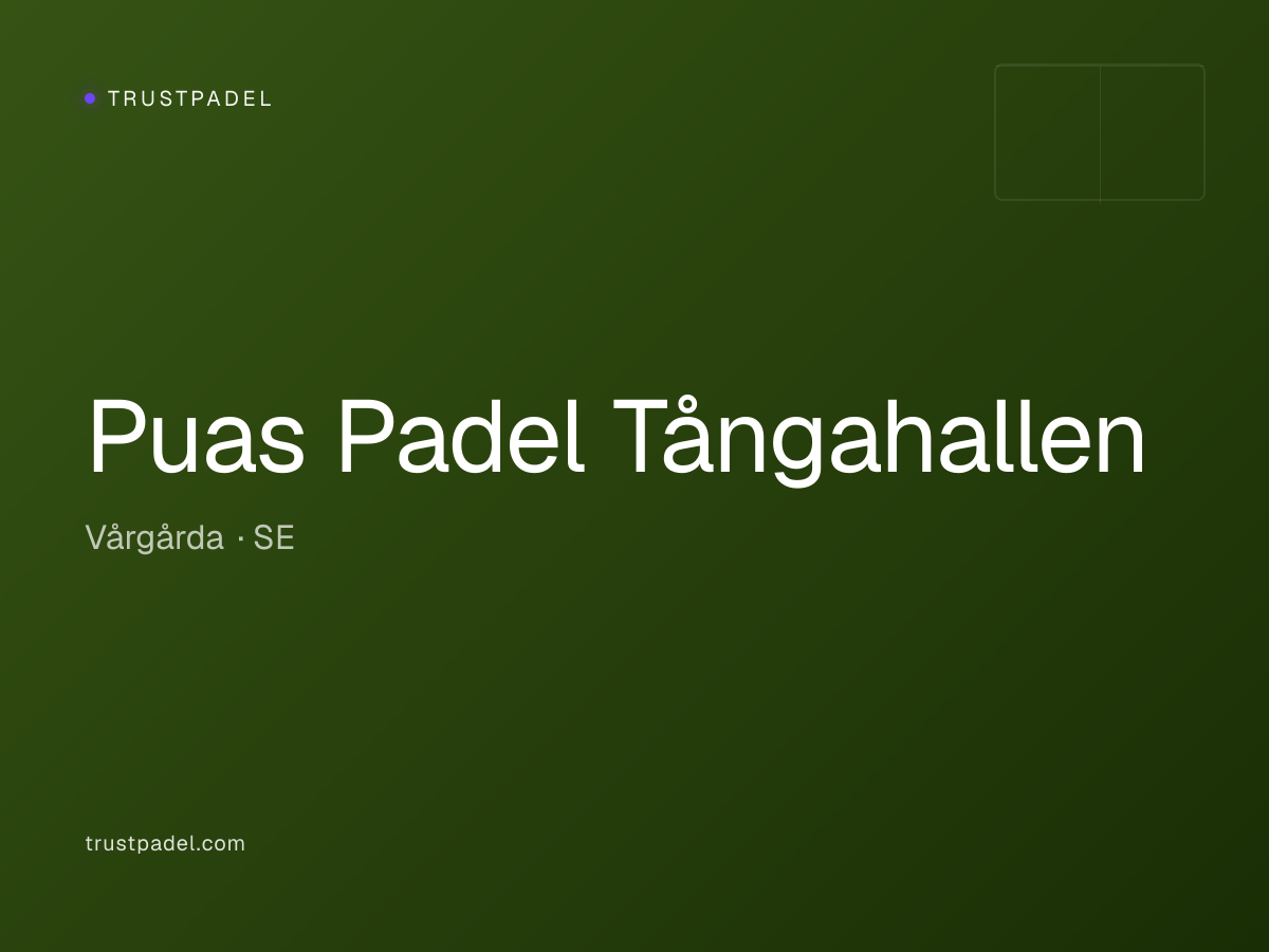 Puas Padel Tångahallen padel club