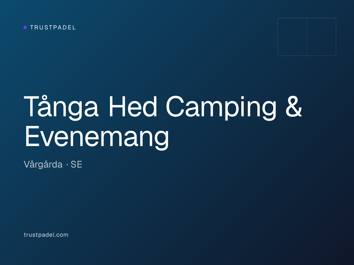 Tånga Hed Camping & Evenemang padel club