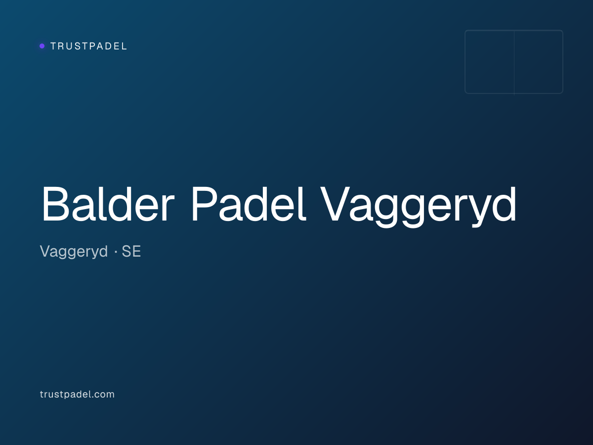 Balder Padel Vaggeryd padel club